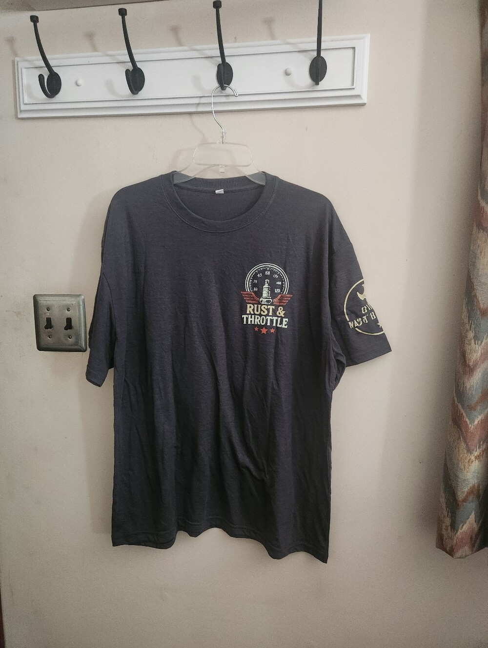 🎉 Mens Rust & Throttle Bike Tee